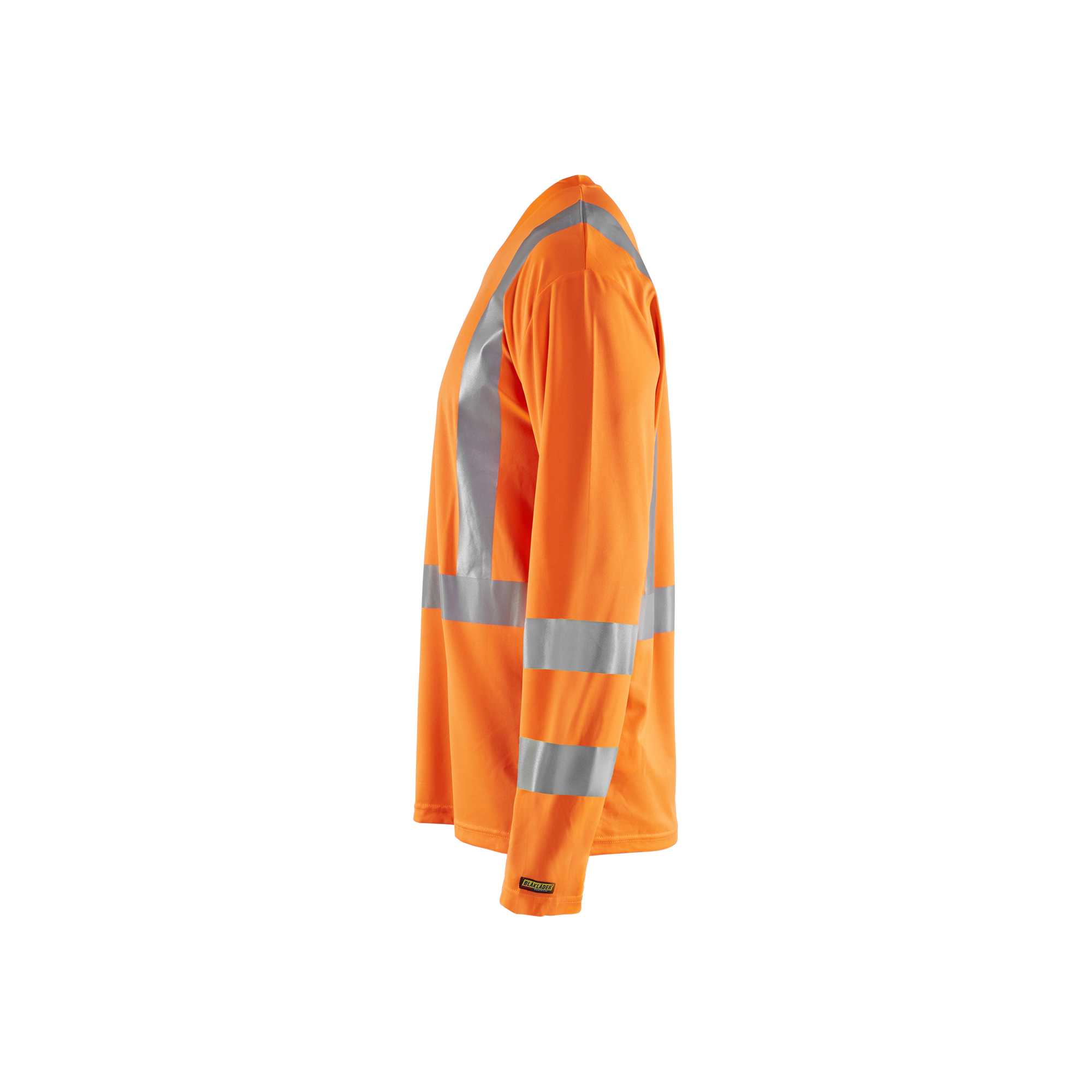 BLAKLADER 33831011 Hi Vis UV long sleeved T shirt Hi Vis Reflective Long Sleeve Work T-Shirt MEN - 100% Polyester